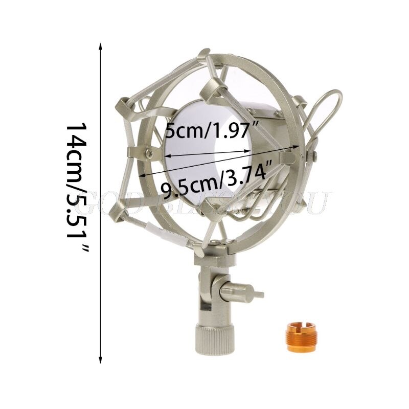 Universal 50mm Microphone Shock Mount for 48mm-54mm Diameter Condenser Mic