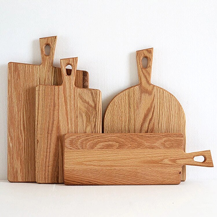 Oak tray chopping board bread board cuisine display tray kitchen board wood cutting board