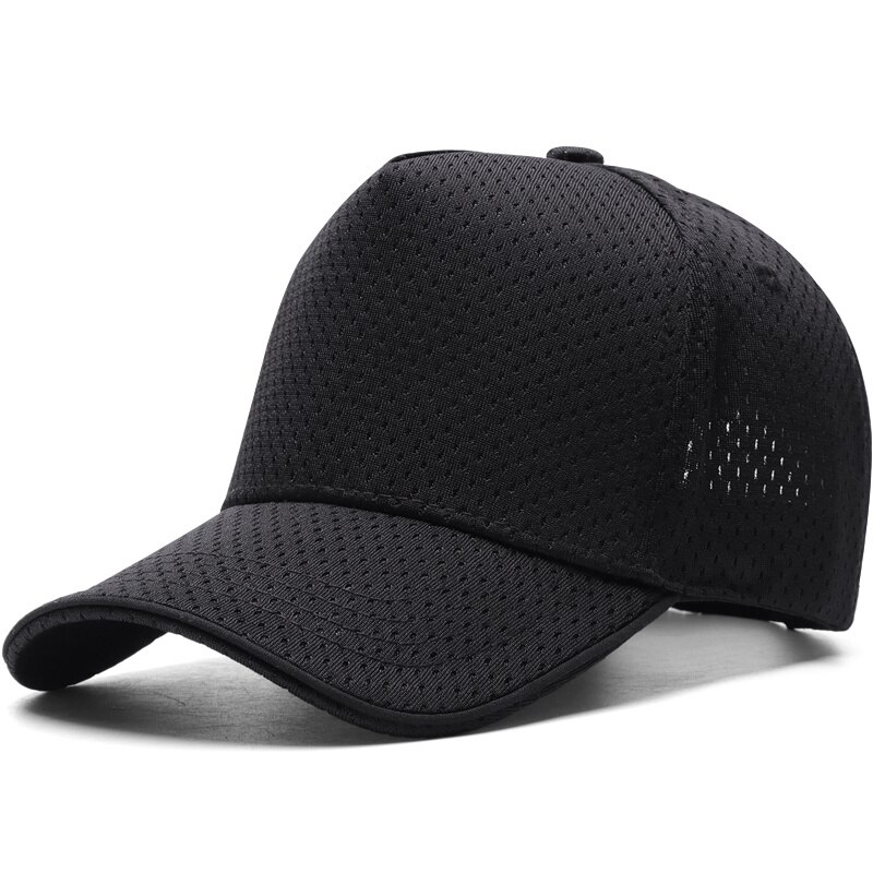 Volwassen Zomer Buiten Ademend Zon Caps Met Gaten Dame Trucker Cap Big Head Man Vrouwen Plus Size Baseball Hoed 56-60Cm 60-65Cm