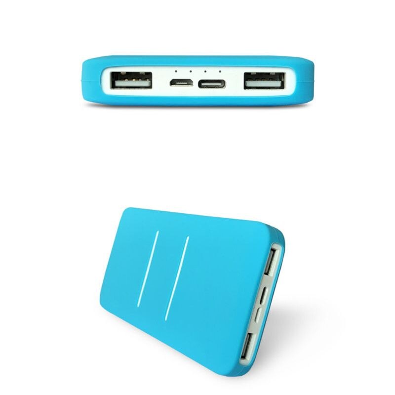 Capa de silicone protetora de energia, carregador acessório para xiaomi mi 2 10000/20000mah duplo usb de energia, capa de silicone protetora