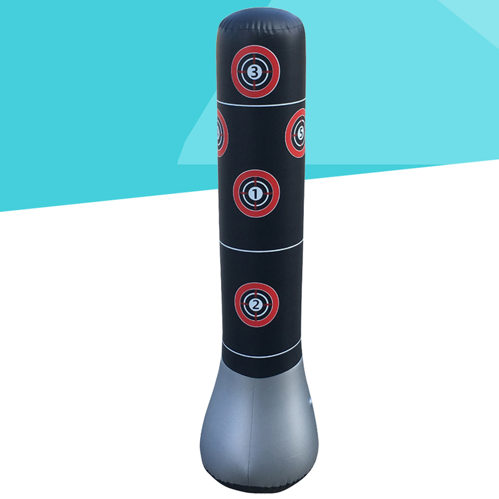 1 ud. De saco de arena inflable grueso PVC Vertical columna de boxeo descompresión vaso herramienta de Fitness para el hogar niños
