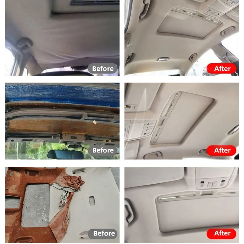 Autodakgaasstof met zelfklevende reparatie auto-plafondbekleding voor renovatie van auto-interieur hemelbekleding doe-het-zelf autodecoratie