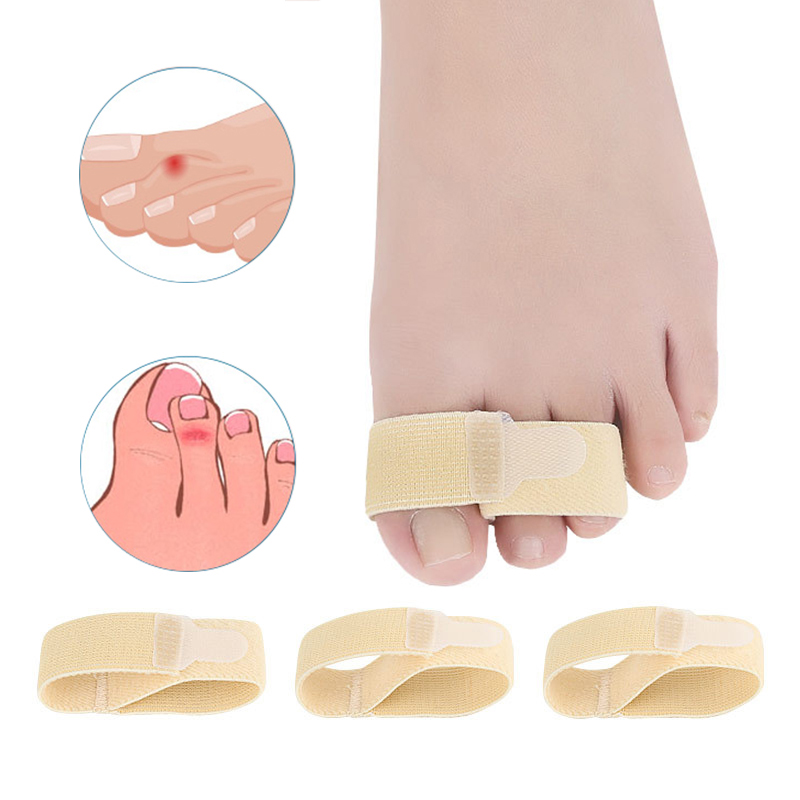 Pexmen 1/2/5/10Pcs Hammer Toe Straightener Toe Splints Cushions Bandages for Correcting Crooked & Overlapping Toes Protector: Orange