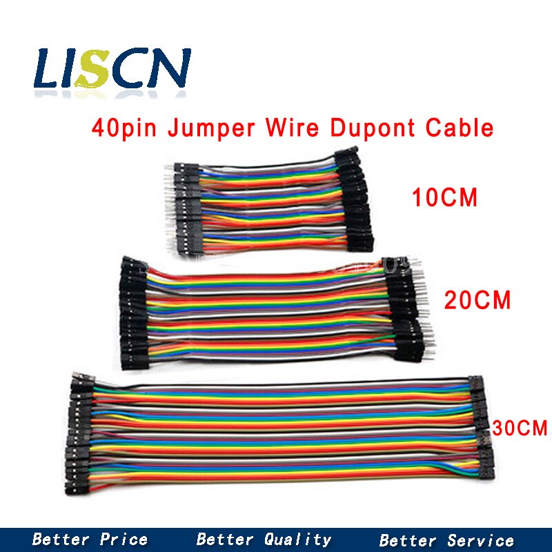 Dupont Linie 10cm/20CM/30CM Männlich zu Männlich + Weiblich zu Männlich + Weiblich zu weibliche 40Stift Jumper Draht Dupont Kabel