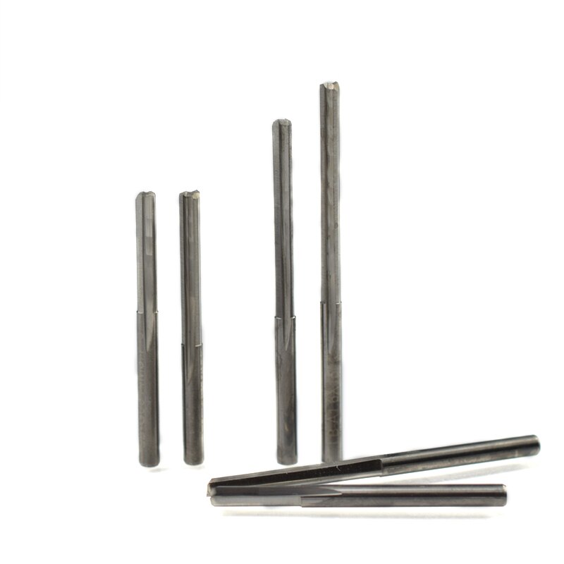 XCAN 10 pièces 3.175 tige 2 cannelure droite fente carbure fraise 12-32mm pour bois MDF plastique fraisage gravure