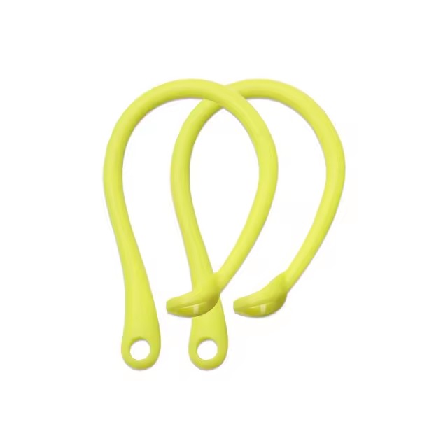 R auricular Bluetooth con gancho de silicona para Airpods 1/2 Pro, Clip de bucle para auriculares, gancho para la oreja, accesorios de repuesto para auriculares: YELLOW
