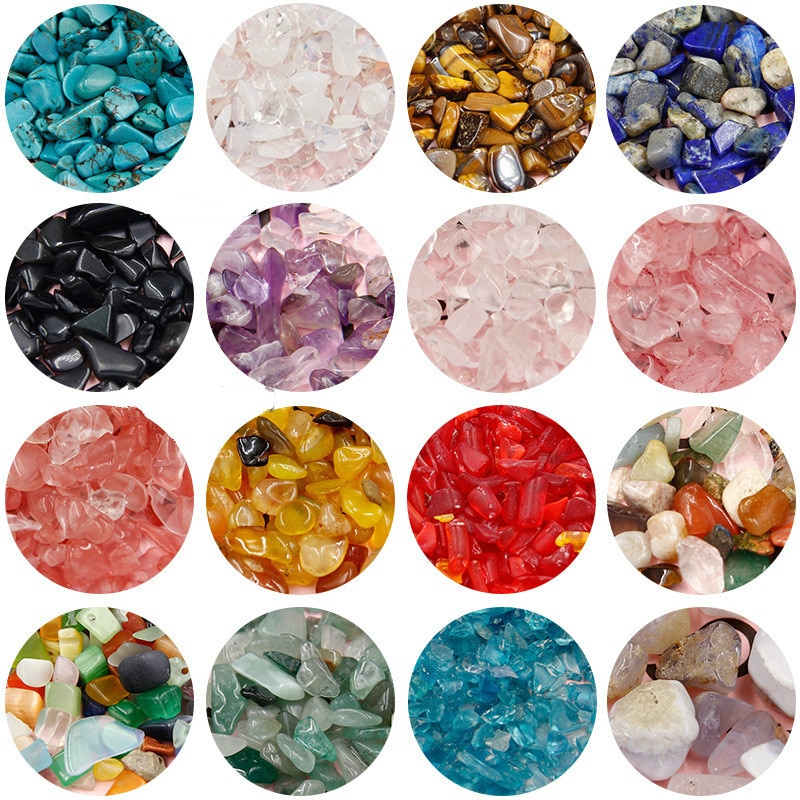 Natural Crystal Tiny Stones Irregular Shapes Resin Art Supplies Jewelry Making Supplies Miniature Stones Beads Jewelry Findings