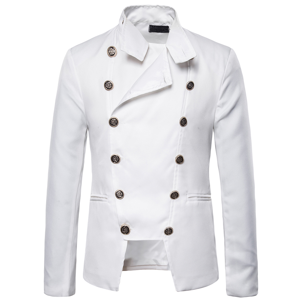 Vogue Style de vent Double boutonnage homme métrosexuel costume veste robe Blazer hommes mariage scène Performance vêtements