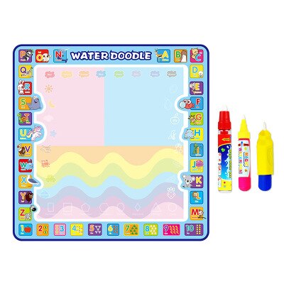 Magic Water Drawing Mat Doodle Mat Doek Met Doodle Pen Schilderij Board Educatief Speelgoed Voor Kinderen: A