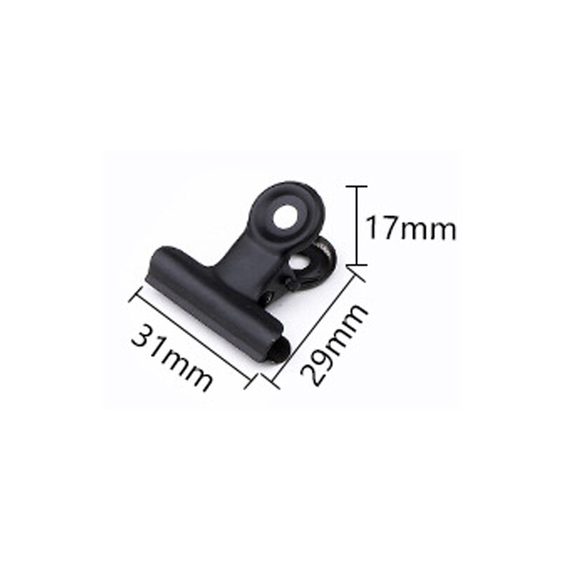 1p Black Metal Clip Stationery Office Supplies Household Paper Clip Fixing Small Book Clip Sketching Board Sketching Clip: 31cm-1P
