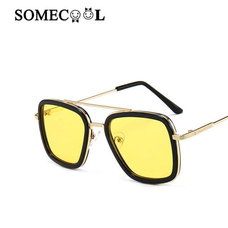 Stijl Iron Man Frame Baby 3-10 Jaar Jongens & Meisjes Zonnebril UV400 Cool Golden Metalen Bril vintage Oculos De Sol N469