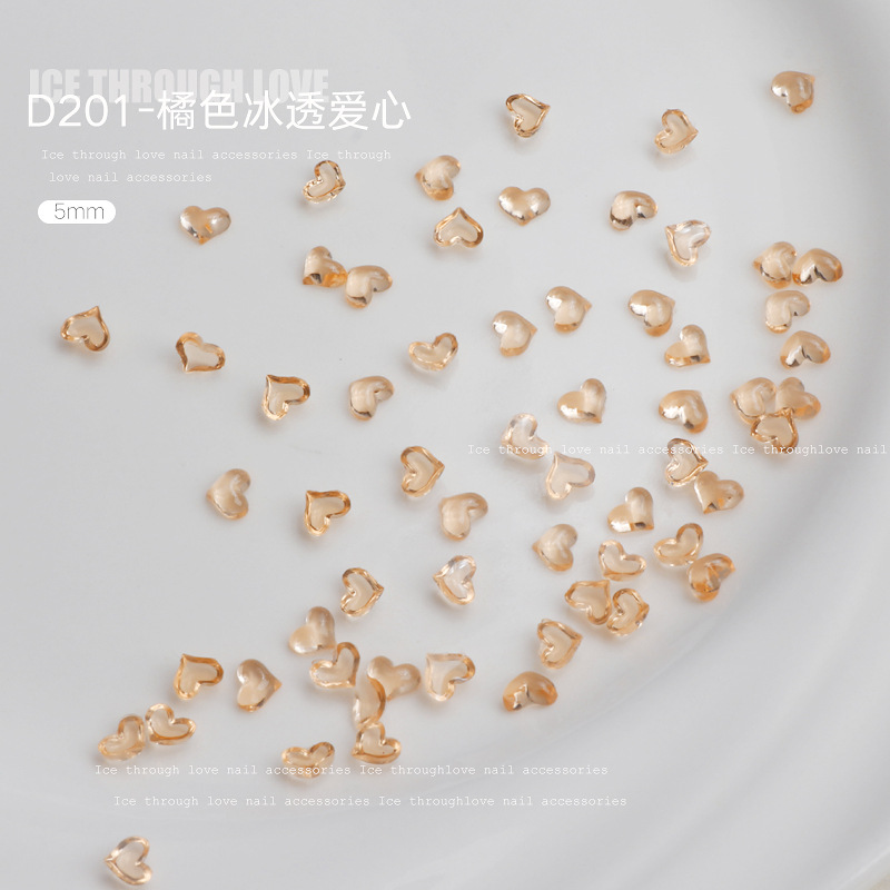 100 Uds. Decoraciones transparentes para decoración de uñas con forma de corazón de amor, dijes 3D para uñas, gemas de diamantes de imitación con parte posterior plana de resina para accesorios de manicura DIY: Blanco