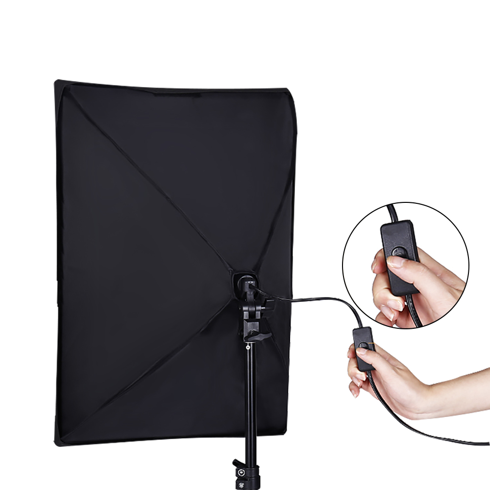 20-135W Softbox Verlichting Kit 50x70CM Fotografie LED Lamp Professionele Continu Licht Systeem Apparatuur voor Fotostudio