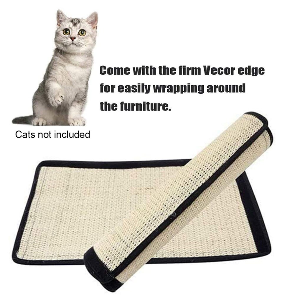 2pcs Claw Care Sofa Protector Cat Scratch Pad Furniture Shield Sisal Mat Sleeping Accessories Toy Kitten Game Multipurpose