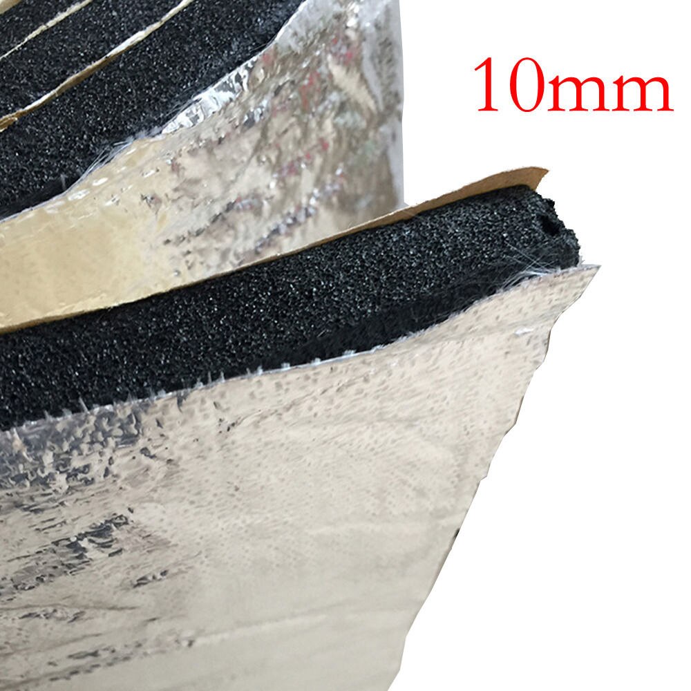 Ee støtte universal 12 stk 10mm lydisolerende plader varmeisolering bomuld 50 x 30cm bil skum glasfiber auto interiør dele