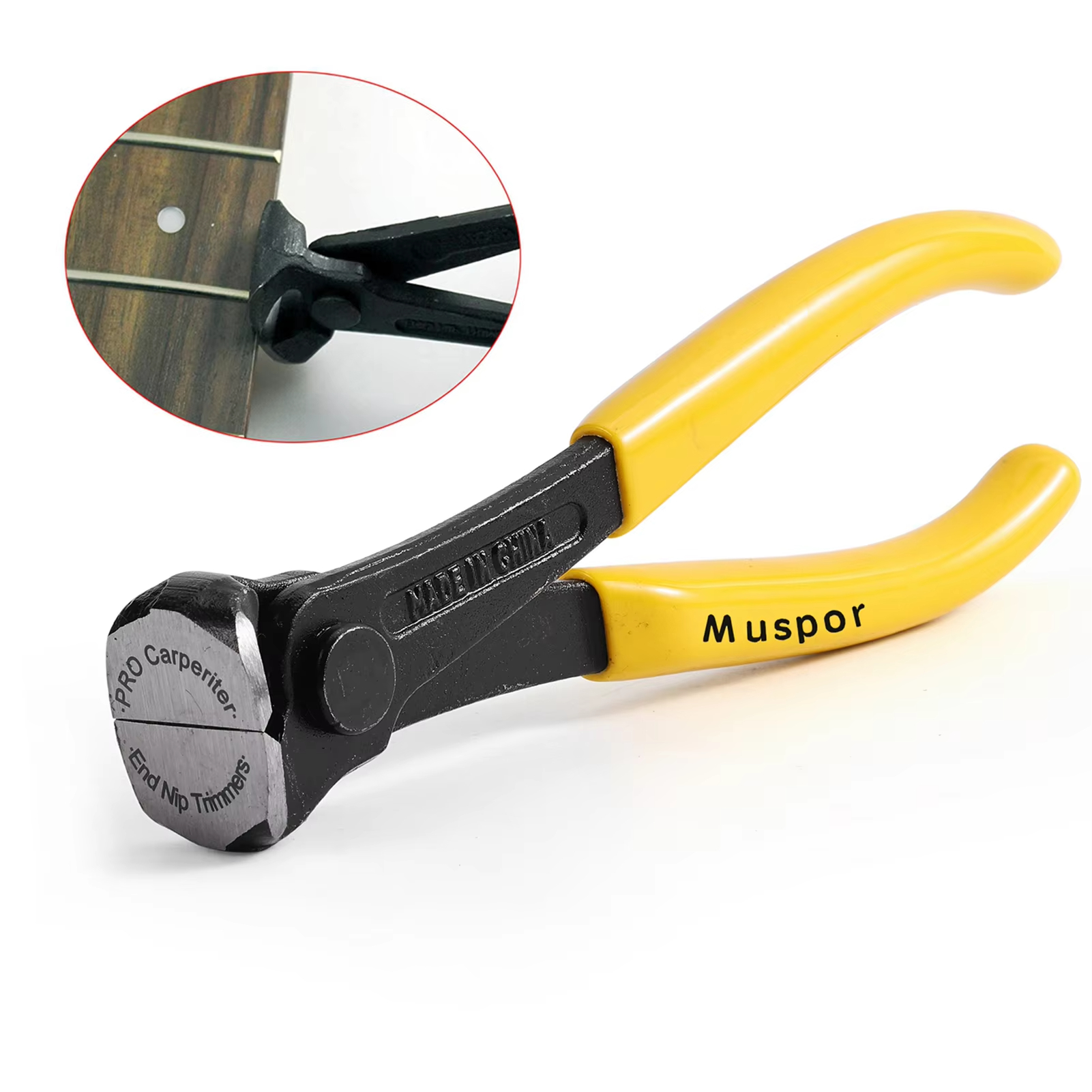 Muspor 1PCS Fret Cutting Repair Tool Carbon Steel Precision Guitar String Cutter for String Instrument Luthiers