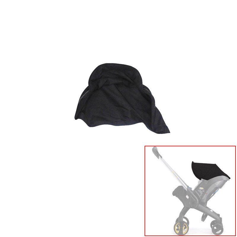 Doona baby sittdyna för 4 in 1 bilstol barnvagn kapell sovkorg sätesmatta kompatibel foofoo doona barnvagnstillbehör: Svart solskydd