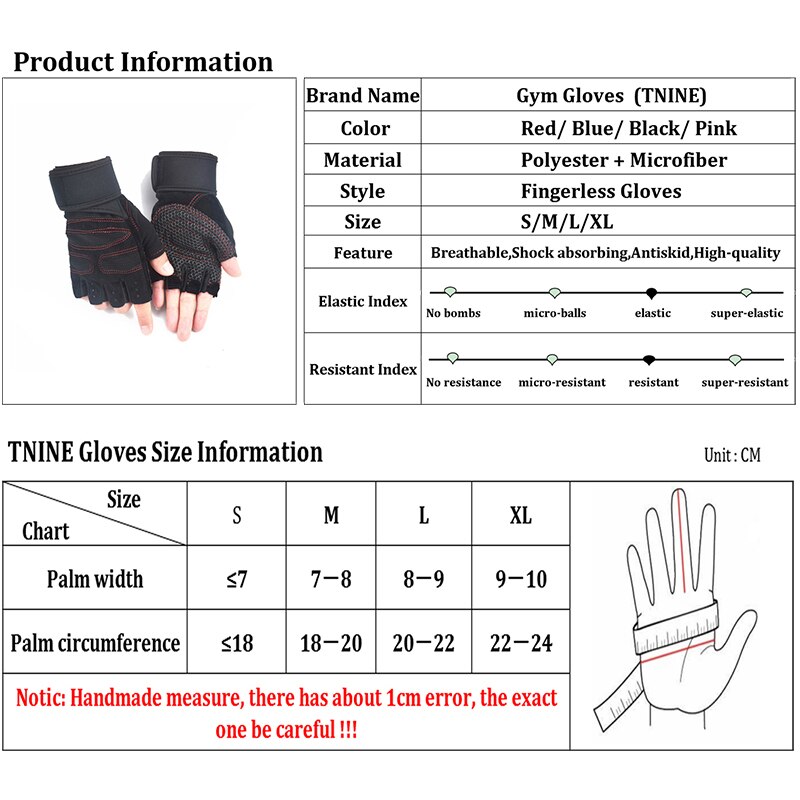 Guantes de Crossfit para hombre, manoplas gruesas para gimnasio, culturismo, Fitness, ejercicio, entrenamiento, correa de muñeca, sin aletas, levantamiento de pesas