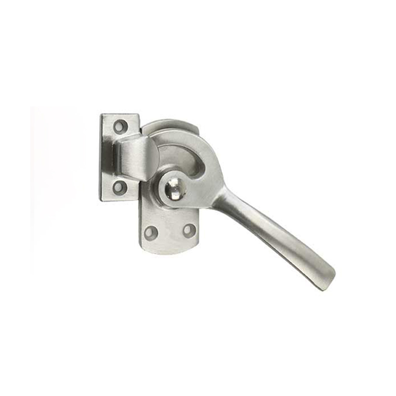 Roestvrij staal stalen oven deurslot kast afdichting handvat afdichting drukken handvat schilderen mechanisch plat drukslot: Champagne