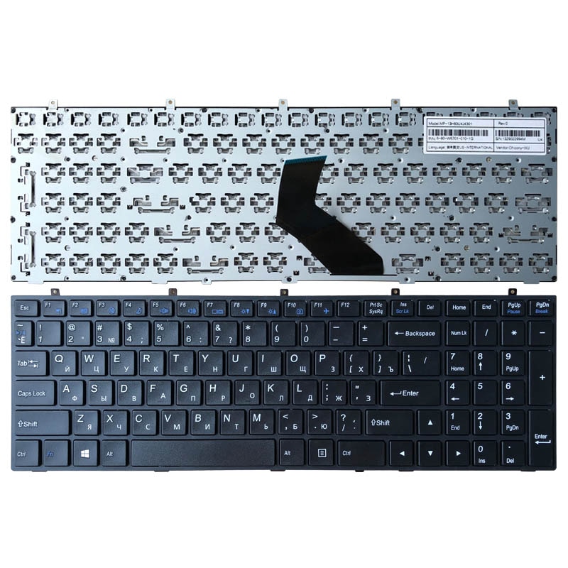 Russische Laptop Keyboard Voor Dns Clevo W355 W355SSQ W355SDQ W355STQ W670SCQ W670SJQ W670SRQ W670SHQ W670SFQ W670SZQ Sager NP6679
