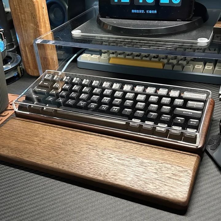 Mechanical Keyboard Dust Cover Acrylic Protecting Shell Bent Compatible With Layout 60 68 87 104 96 WOOTING ROG Azoth IKKI