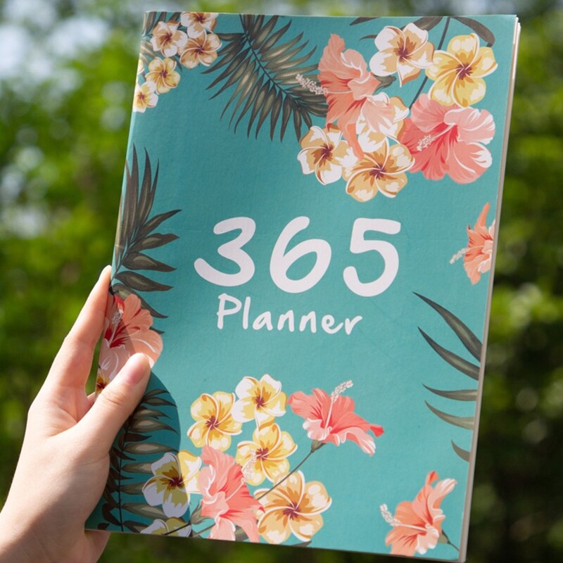 Agenda Planner Organizer A4 Notebook Journal Monthly Daily Planner Note Book Stationary School Supplies