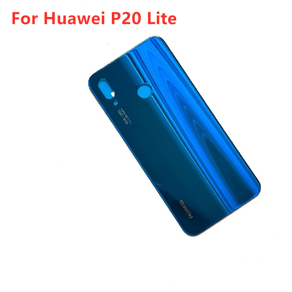 Original pour HUAWEI P20 Lite / Nova 3e couvercle de boîtier de porte arrière en verre couvercle de batterie arrière remplacement du boîtier