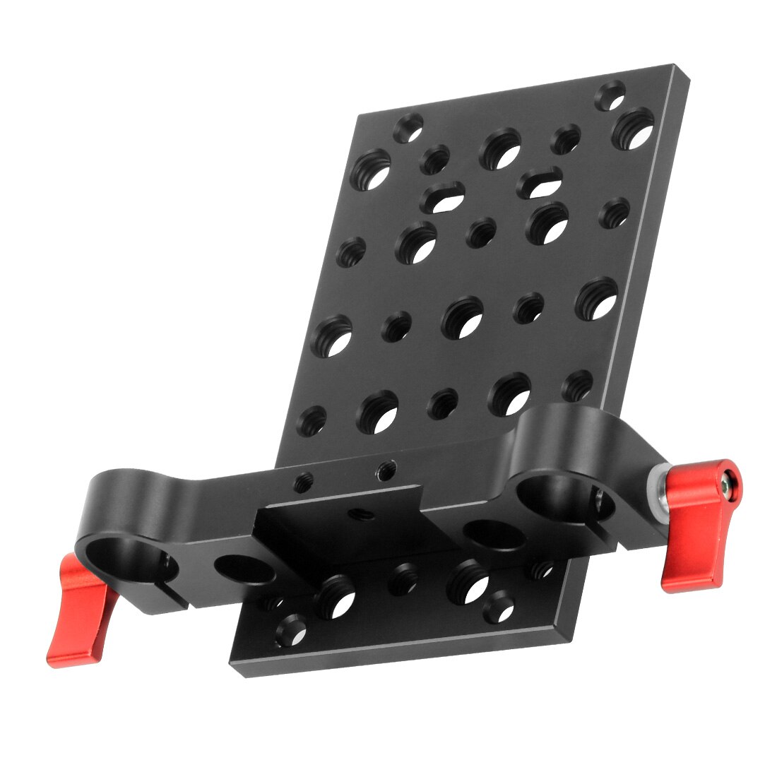Riel de sujeción de varilla para cámara Raiblock Dovetail, placa fácil de 19mm y 15mm, montaje de queso, cambio rápido, 1/4, 3/8: Plate w 19mm clamp