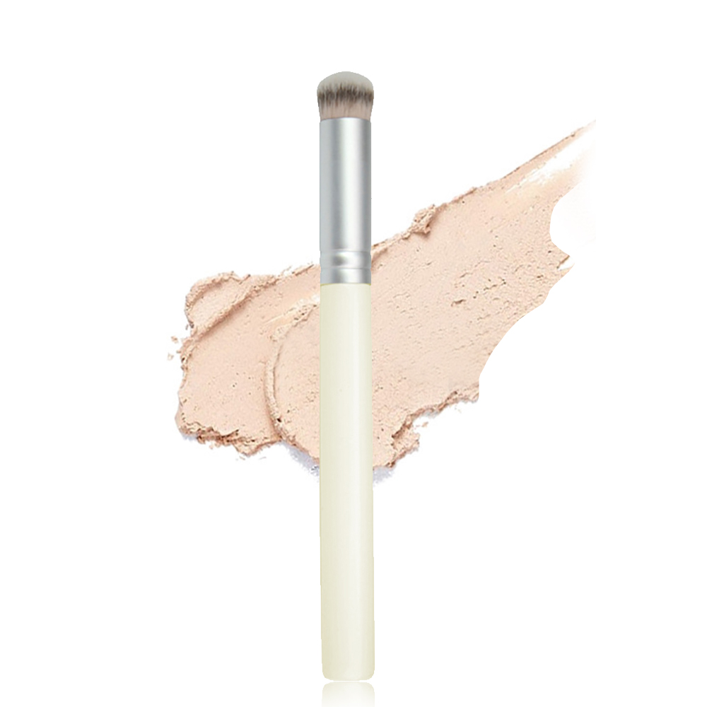 Pincel corretivo de base premium contorno blush pincéis impecável sob os olhos denso pincel de maquiagem facial para mistura: Verde