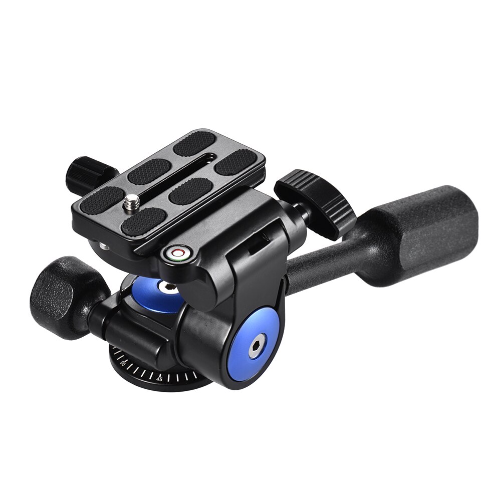 Andoer A-40 3 voies caméra trépied tête aluminium 360 panoramique photo amortissement tête pour Canon Nikon Sony trépied monopode curseur