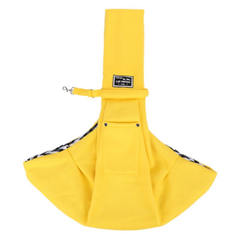 Cat Soft Carry Bag Pet Backpack Outdoor Adjustable Blet Shoulder Bags Puppy Kitten Carrier Sling Comfort Shoulder Dog Carriers: Yellow