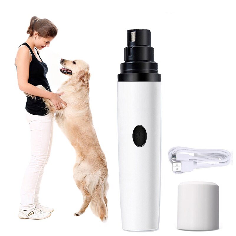 Nagel Clipper Für Hunde Nagel Clippers Haustier Grinder Kurze Unhas Gato Für Katzen Hund Nagel Clipper USB Tier Pflege Trimmer geräuscharm: One Set