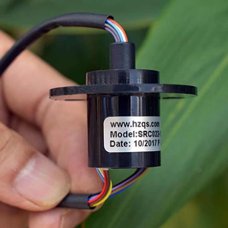 2pcs/lots Fishing roller slip ring conductive ring Small rotating conductive slip ring 2A 12 way