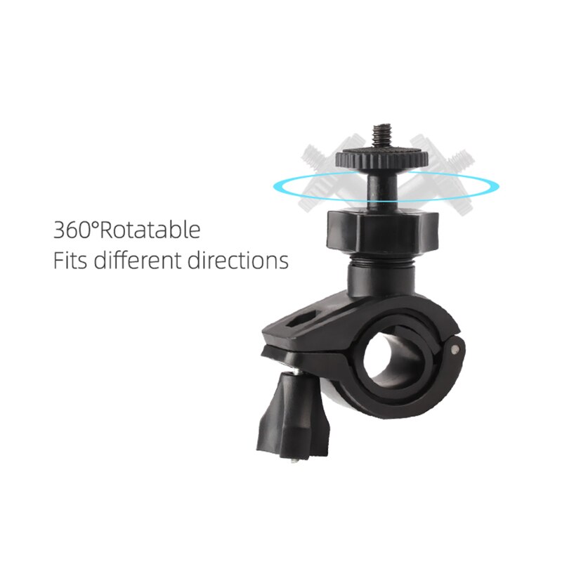 Sykkel anti-skli brakett styreholder 360 gradere rotasjon utendørs sykkel tilbehør til insta 360 en x/evo actionkamera