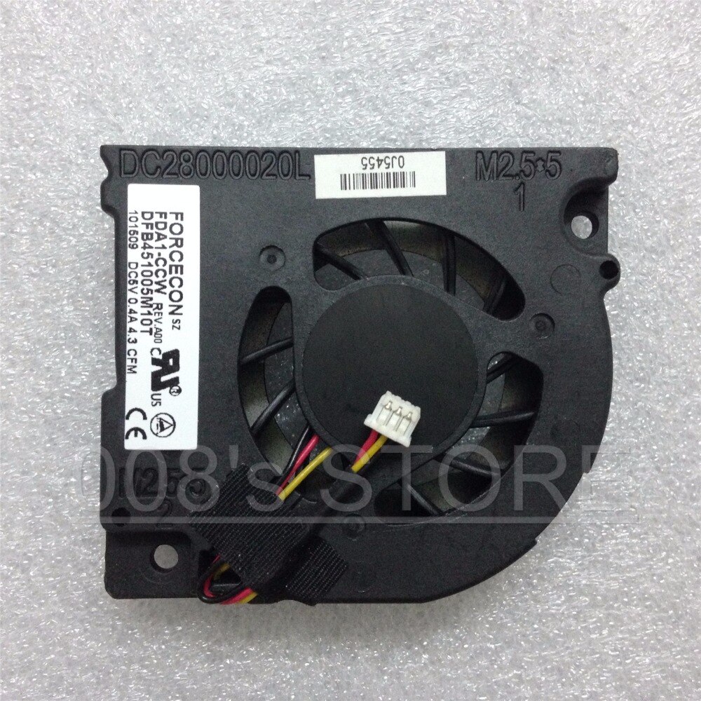 Laptop Gpu Koeler Fan Voor Dell Precision M90 E1705 M170 6400 9200 9300 9400 M6300 Door Forcecon DFB451005M10T DC5V 0.4A