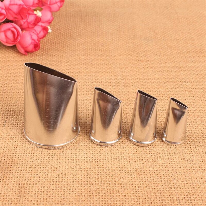 4Pcs/3Pc Verschillende Maten Bakken Tools Rose Bloemen Nozzles Creatieve Icing Piping Nozzle Gebak Tips Suiker Ambachtelijke fondant Tool