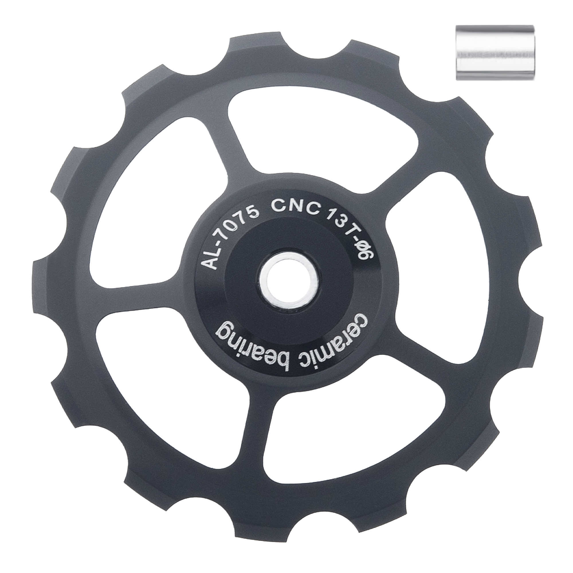 SENSAH MTB desviador trasero de bicicleta rueda Jockey polea de rodamiento de cerámica AL7075 CNC rodillo guía de bicicleta de carretera 11/12/13/14/15T