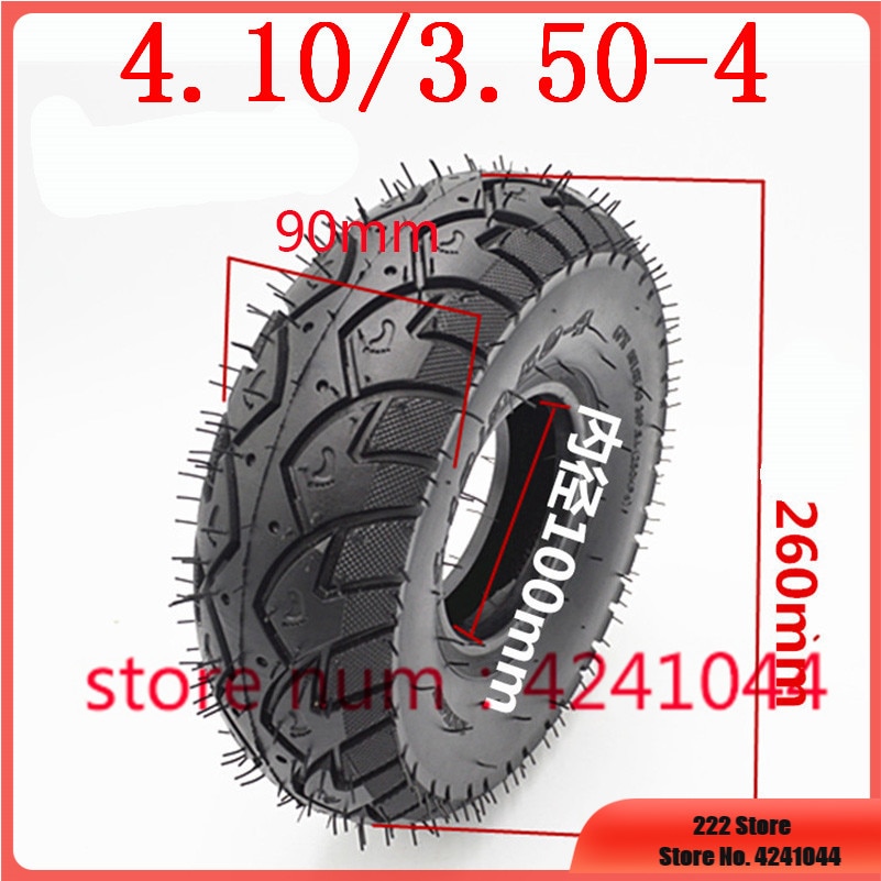 Neumático de 10 pulgadas 4,10 3,50-4, neumáticos exteriores 4,10-4, tubo interior, apto para triciclo eléctrico, carro, Scooter Eléctrico, almacén