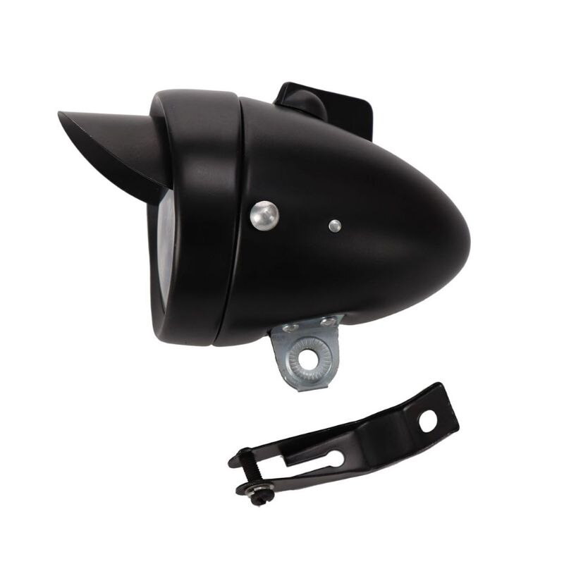 Phare Avant De Vélo Classique Vintage Chromé Rétro LED