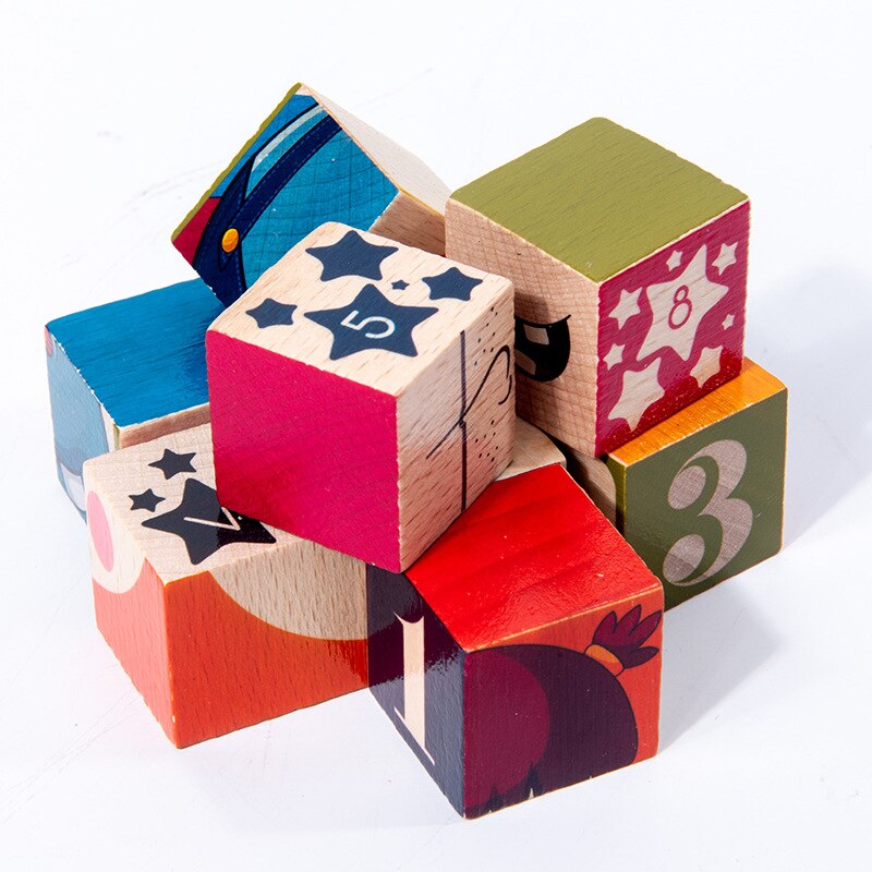 Viaggio Scatola di Latta Modello di Puzzle Del Bambino Di Legno Di Puzzle Colorato Tangram Giocattolo Per Bambini Educazione Montessori di Smistamento Giochi Giocattoli del Regalo Dei Bambini