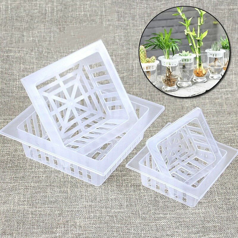 Maceta hidropónica de malla para cultivo de plantas, vaso con malla, cesta hidropónica para cultivo de plantas aeropónicas, clon, planta de vivero sin depósito, suministros de jardín