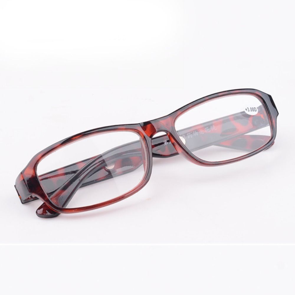 Reading Glasses +1.0 +1.5 +2.0 +2.5 +3.0 +3.5 +4.0 +4.5 +5.0 +5.5 +6.0 Optical Lens Plastic Frame Reader Men Women Eyewear: WHITE / +100