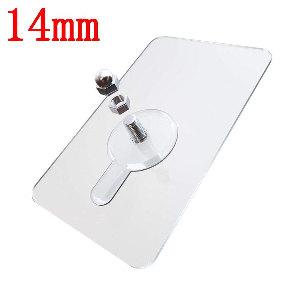 Useful PVC Strong Adhesive Nails Wall Poster Non-trace Stick Wall Hook Durable Practical Transparent Screw Wall Nails: XQ3218