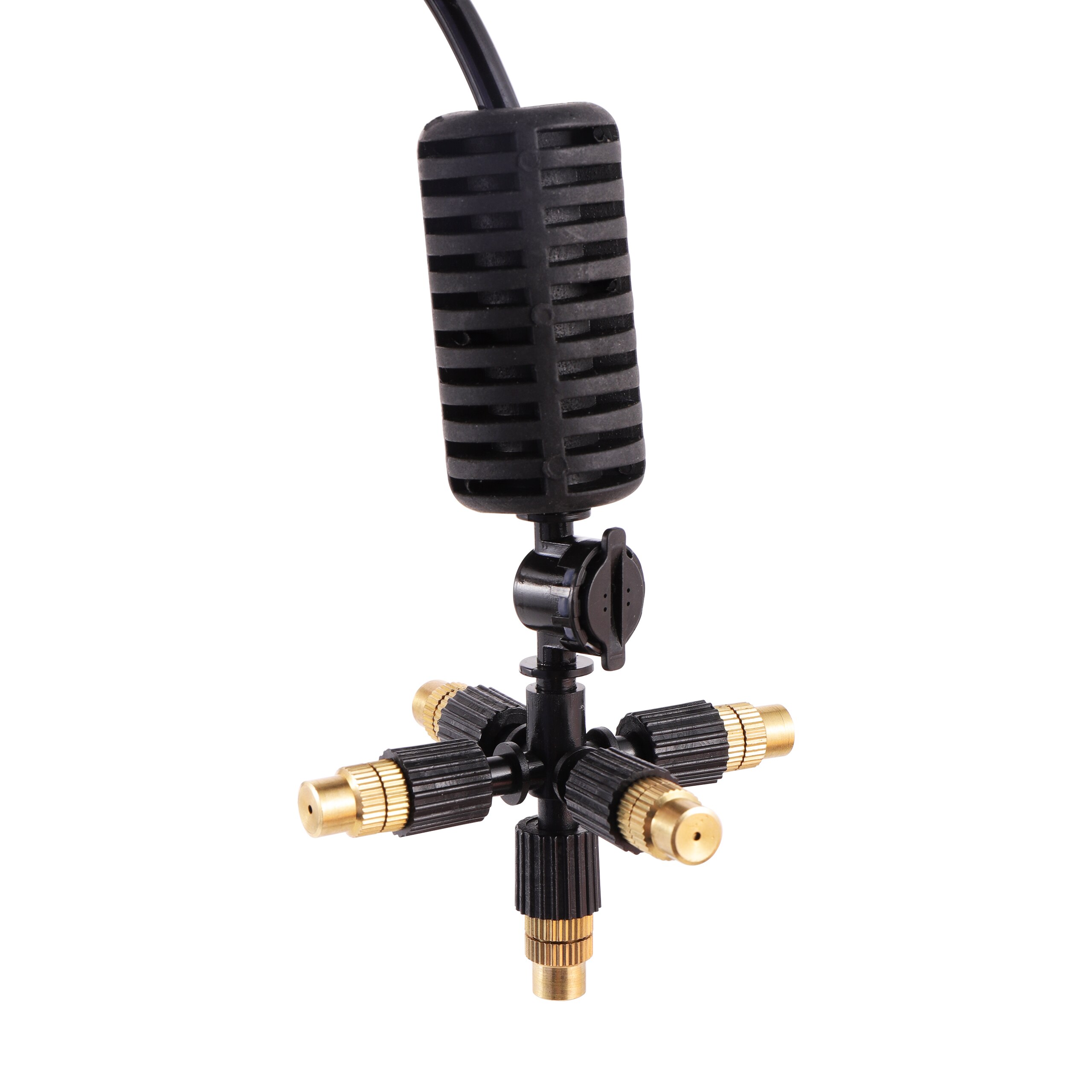 Hanging Sprinklers Kit 4/7mm Hose With Atomization Nozzle Greenhouse Atomizing Nozzle Cooling Humidify Watering Sprinkler 1 Set: 5 way