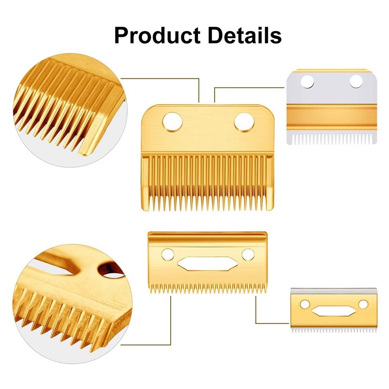 5Sets Adjustable Clippers Blades 2 Hole Hair Trimmer Replacement Blade for Wahl Clipper Blade