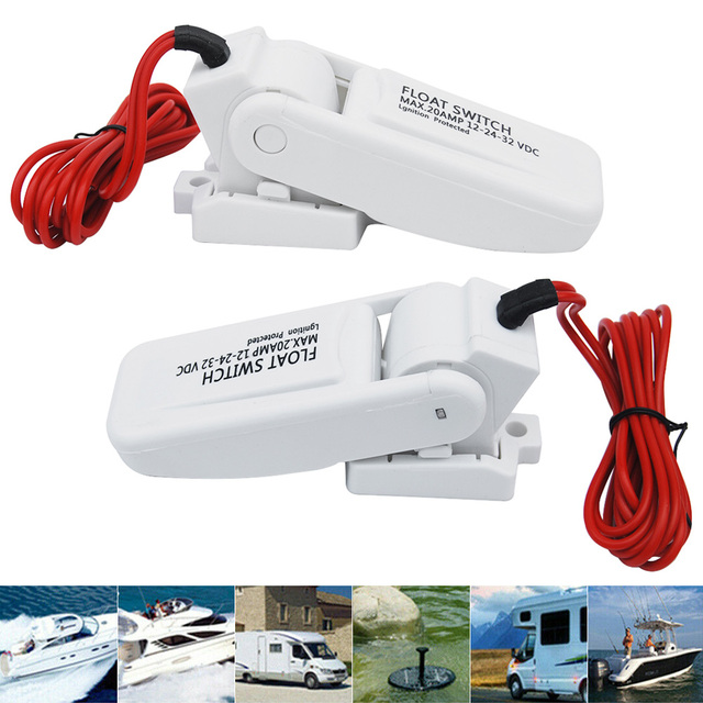 12V Automatische Elektrische Boot Marine Bilge Pomp Vlotterschakelaar Water Level Controller Dc Flow Sensor Schakelaar: Default Title