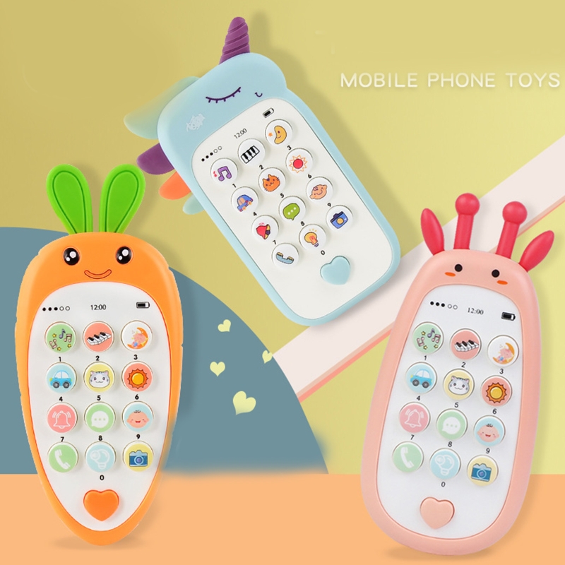 Simulatie Mobiele Telefoon Speelgoed Peuter Met Muziek Lichten Lachen Liedjes Voor Baby Elektronische Leren Smartphone Speelgoed Baby Telefoon