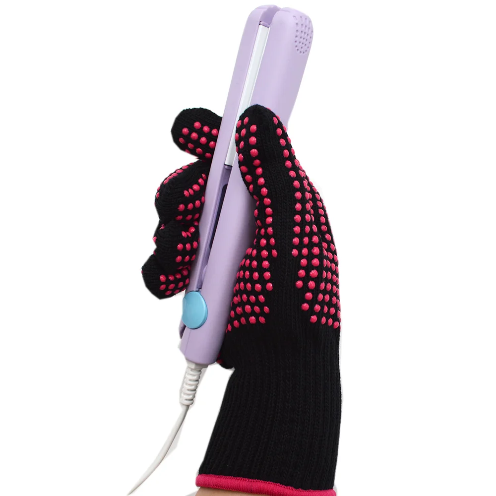 1 pièce ​ Gant de doigt résistant à la chaleur pour lisseur de cheveux Perm Curling coiffure soins capillaires outils de coiffure gant de coiffure thermique