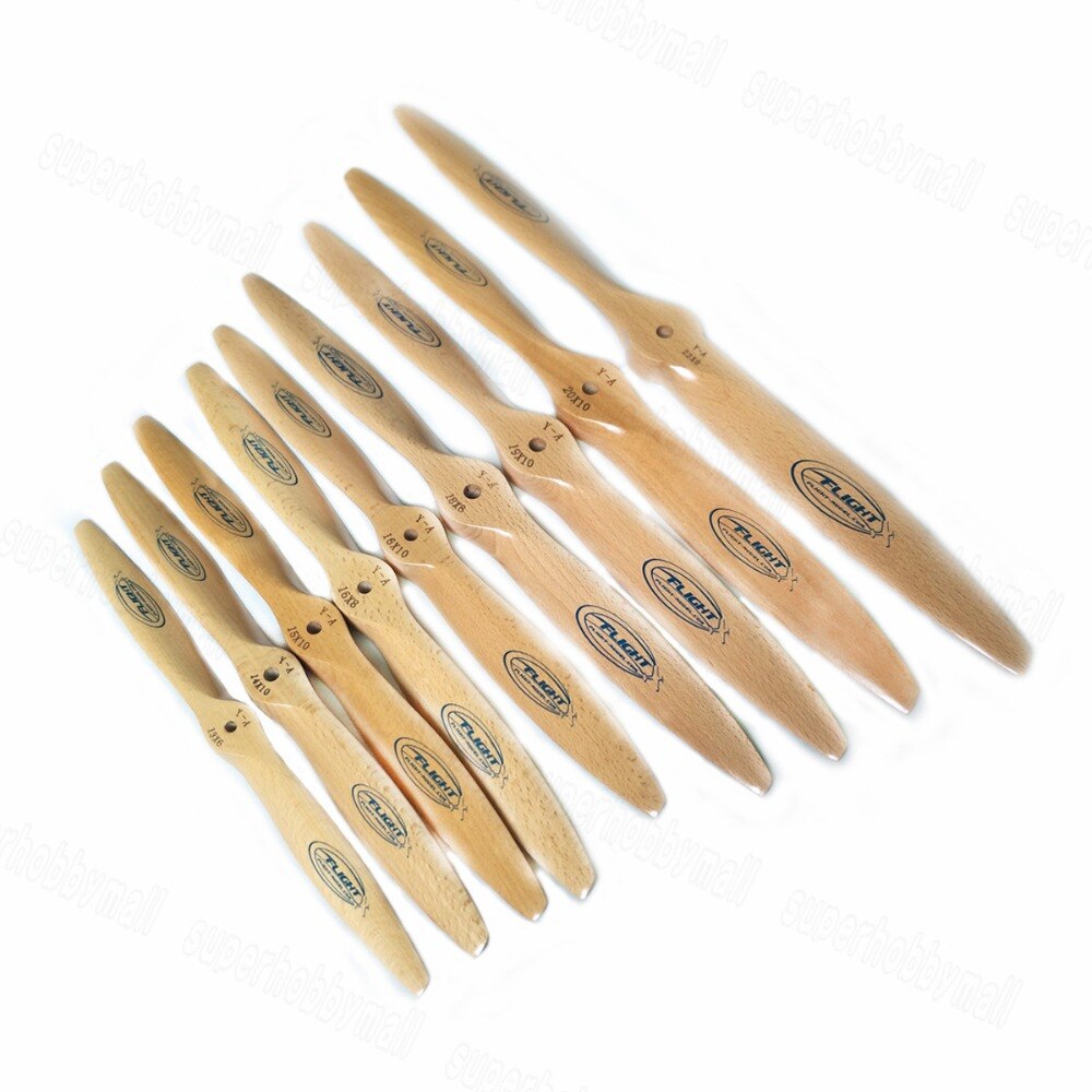 Flight Model CW Wooden Propeller For Gasoline RC Airplane 16x6 16x8 16x10 18x8 18x10 19x8 19x10 20x8 20x10 21x10 22x8