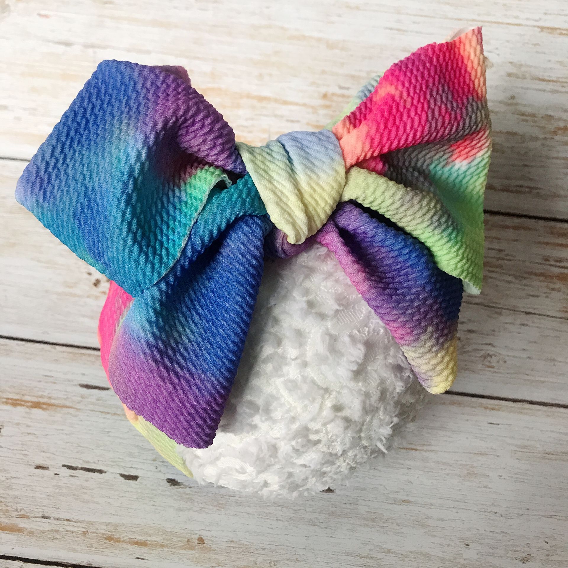 Baby Meisje Hoofdbanden Haarband Baby Hoofdband Bladerdeeg Bandeau Bebe Fille Bullet Stof Boog Knoop Headwraps Tulband Baby Haar Accessoires: Print